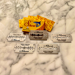 Buy Safety Razor Refill Blades, in a Paper Box, 5 Blades at The Surf Haberdashery