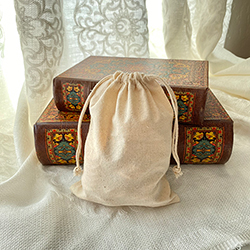 Buy a Cotton Drawstring Bag, Medium, 5.5” x 7” at The Surf Haberdashery