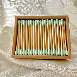 Buy Cotton Swabs on Bamboo Sticks Refill, in a Paper Box, 200 Aqua Swabs at The Surf Haberdashery