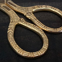 Buy an Egyptian Scissor, in 24kt Gold over Stainless Steel at The Surf Haberdashery