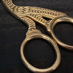 Buy a Stork Scissor, in 24kt Gold over Stainless Steel at The Surf Haberdashery