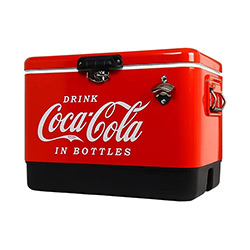 Buy a Retro Steel Belted Cooler, in Coca-Cola, 54 Quart at The Surf Haberdashery