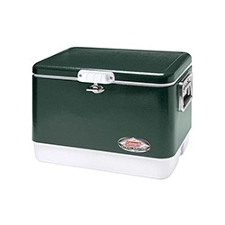 Buy a Retro Steel Belted Cooler, in Forest Green, 54 Quart at The Surf Haberdashery