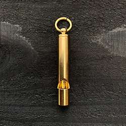 Buy an S.O.S. Whistle, Made of solid brass at The Surf Haberdashery